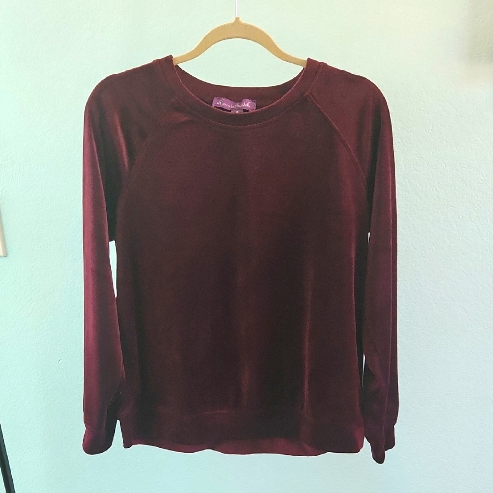 Gloria Vanderbilt Taysia Velour Sweatshirt